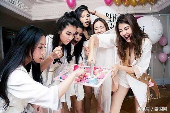 泰国3台小花旦Margie结婚前的单身派对！