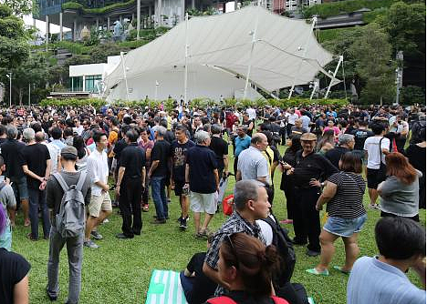 新加坡唯一总统候选人自动当选 千人静坐抗议(图) - 2