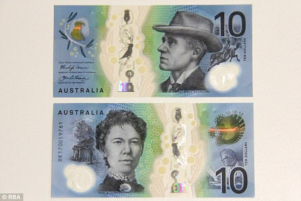 新版10澳元纸币明日正式发行 民众担忧自动售货机“不认账”（图） - 1