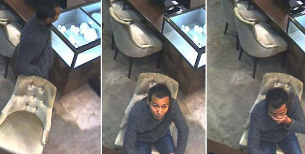 亚裔男子在悉尼CBD珠宝店行窃 偷走价值30万刀的5克拉裸钻（视频） - 2