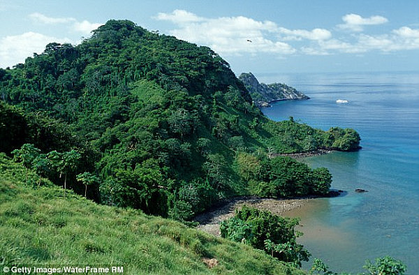 Mr Moore was attempting to visit his sister on Cocos Island (pictured) but never made it 