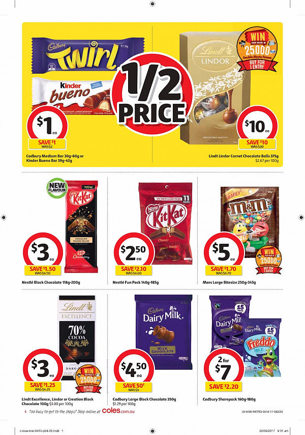 Coles 10月3日至10日特价集锦 酸奶鱼油洗衣粉半价！ - 4