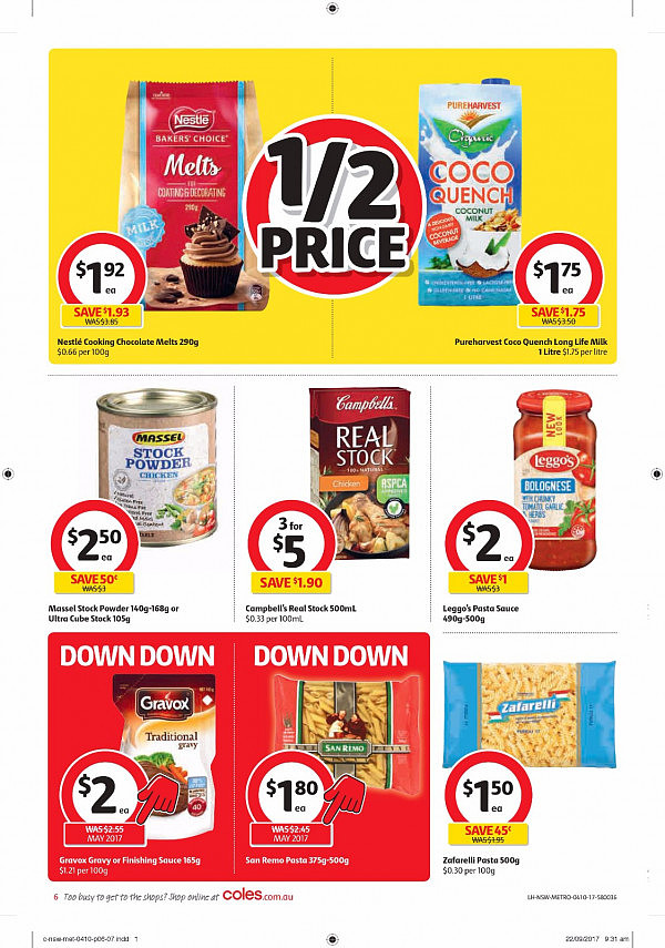 Coles 10月3日至10日特价集锦 酸奶鱼油洗衣粉半价！ - 21