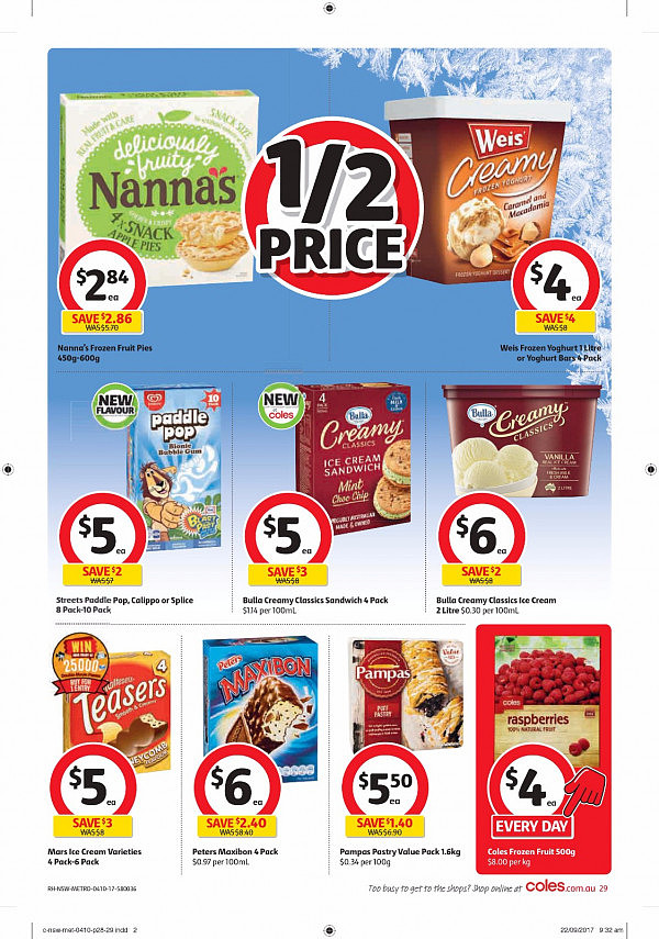 Coles 10月3日至10日特价集锦 酸奶鱼油洗衣粉半价！ - 34