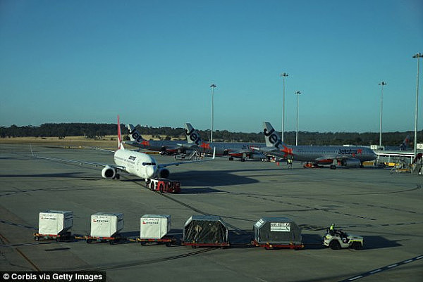 A man was tasered after he ran onto the airfield at Melbourne Airport (stock image)