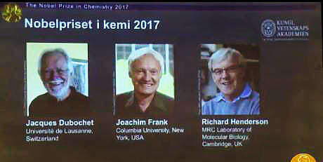 诺贝尔化学奖公布 低温电子显微镜技术获殊荣(图) - 1