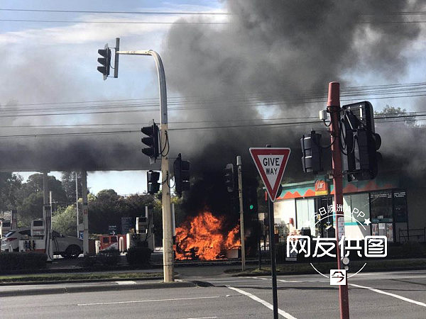 突发！墨尔本华人区Glen Waverly大火 加油站险爆炸 目击者：Glen差点被炸没！ - 4