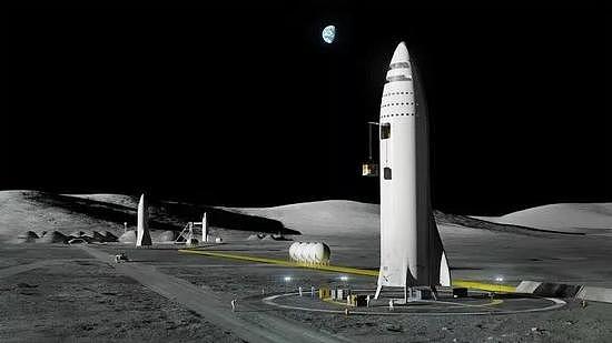 图丨马斯克公布SpaceX月球基地