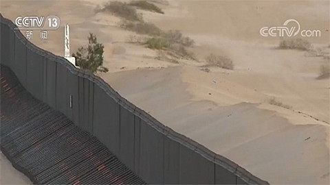 美墨边境样板墙：最高达9米 抗锤砸防挖隧道（组图） - 4