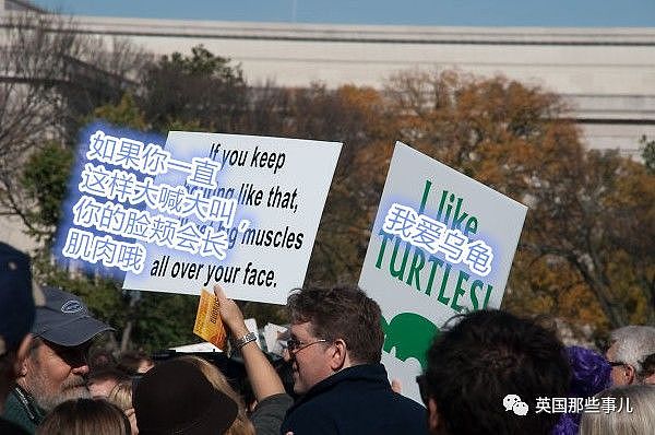 游行标语是不只为了抗议，也可以互怼啊！歪国网友的一波对怼标语，搞笑简直满分 - 30