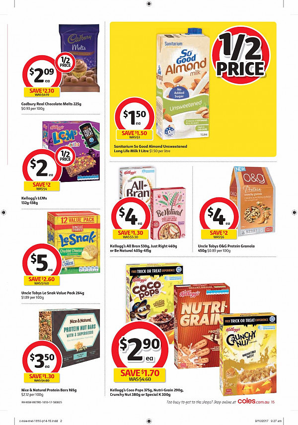 Coles 10月18日至24日特价集锦 鱿鱼虾饺芒果半价！ - 15