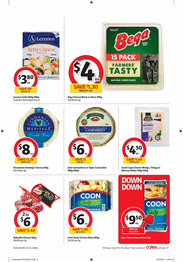 Coles 10月18日至24日特价集锦 鱿鱼虾饺芒果半价！ - 27