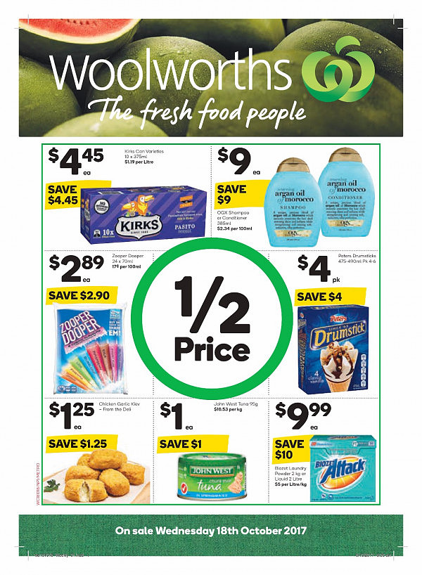 Woolworths 10月18日至24日特价集锦 春卷大虾坚果半价！ - 1