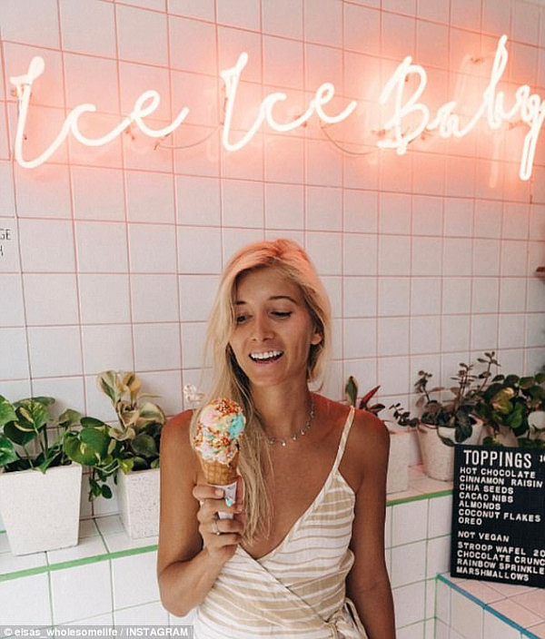 Australian foodie, Ellie Bullen's (pictured), day on a plate is as Instagrammable as you might expect