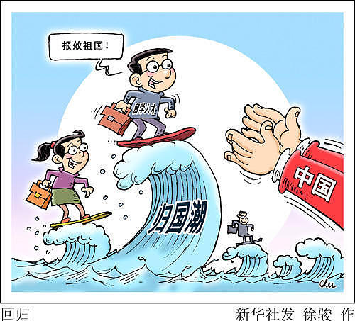 中国留学生渴望回国 怕被中国速度抛在后面（图） - 1