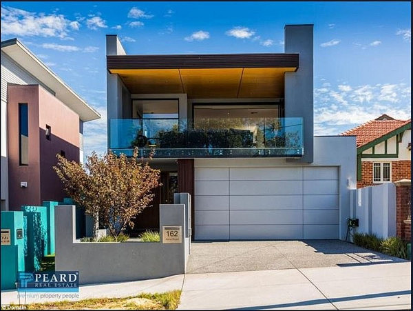 Heading west, $1.2million will get you an architecturally-designed two-storey modern property in northern Perth