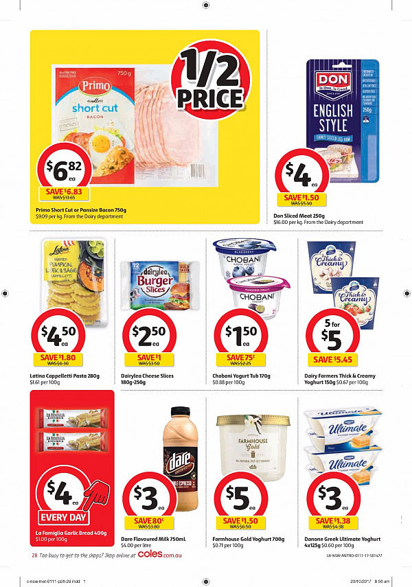 Coles 11月1日至7日特价集锦 大米猪肉饺子电动牙刷半价！ - 28