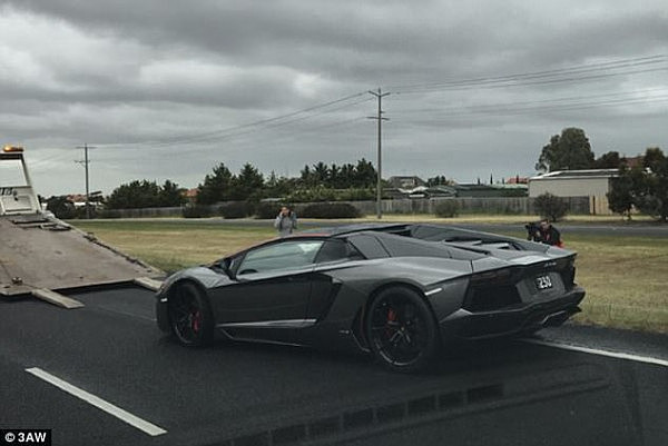 The driver of the luxury car, Michael, explained he had forgotten to charge its battery and as a result had been locked inside the vehicle