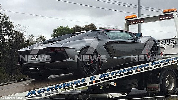 The car was towed to Melbourne and traffic had eased up by mid-morning