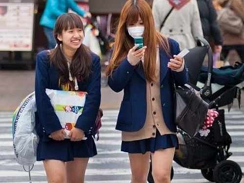 各种比短！日本校服女生裙子长度又破纪录了（组图） - 3