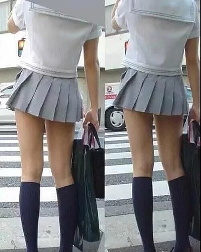 各种比短！日本校服女生裙子长度又破纪录了（组图） - 5