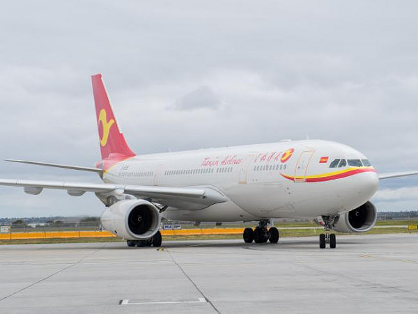 Tianjin Airlines is now flying to Australia. Picture: Melbourne Airport