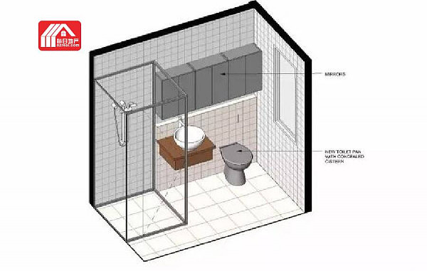 每日地产 | 建筑师解说，住宅卫浴装修实例 - 9