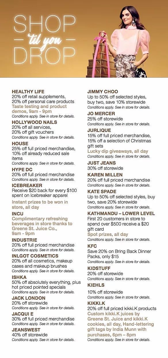 仅此一天！Chadstone放大招：350多个折扣买到深夜！SWAROVSKI送水晶！UGG 8折！H&M满$80减$20！ - 16