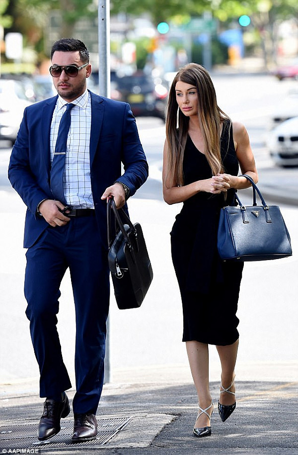 The pair are pictured attending a court hearing in 2015 after Mehajer was given penalty notices for allegedly driving an unregistered Ferrari without a licence