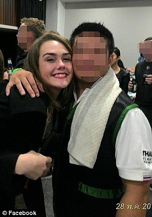Jessica Lindsay (pictured) had only been practicing Muay Thai, a combat sport popular in Thailand, for two years but was very dedicated to her training