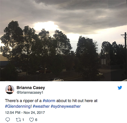 黑云压顶！气象局发布雷暴预警 悉尼西部将遭遇极端恶劣天气 - 4