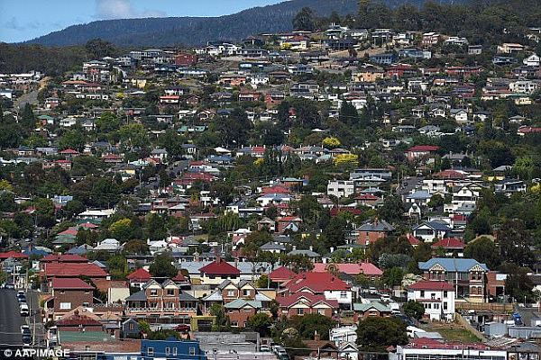 Tasmania's Hobart (pictured) has been revealed as the second least-affordable city in Australia