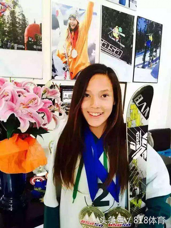 14岁中美混血萝莉称霸美国滑雪！父亲白人母亲北京人她：我是中国人