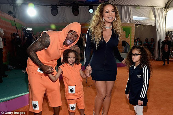 Her family: The icon has twins Moroccan and Monroe, both six, with her ex-husband Nick Cannon; seen in March