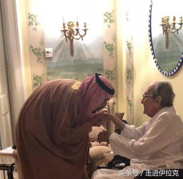 沙特王储在逮捕了瓦利德王子之后，国王萨勒曼拜访了他父亲