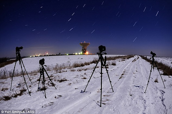 Geminids Meteor Shower photographed over Primorye Territory in Russia in December 2016