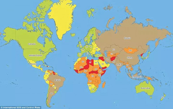 警告！2018年旅行风险地图发布，这些地方慎去！澳洲为了吸引中国人也是拼了！ - 4
