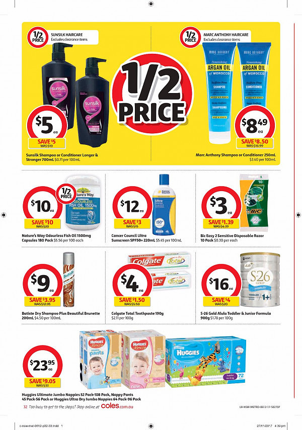 Coles 12月6日至12日特价集锦 虾饺电动牙刷鱼油半价！ - 32