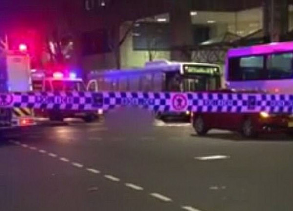 The passenger, a 30-year-old man, died instantly when he was hit by the bus at a busy intersection in Sydney's CBD earlier this year (pictured)