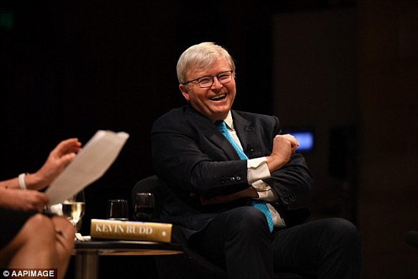 The former prime minister (pictured) appeared at Brisbane Airport NewsLink and Watermark Books at Sydney Airport on Saturday