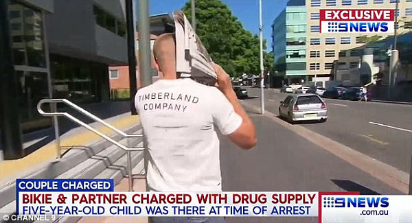 One friend (pictured) appeared in court to witness a magistrate refuse the pair bail, Nine News reports