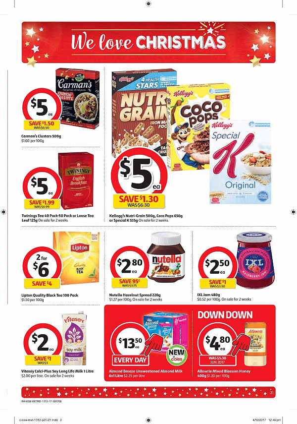 Coles12月13日至19日特价集锦  猪骨猪腿肉大米虾饺葡萄特卖！ - 21