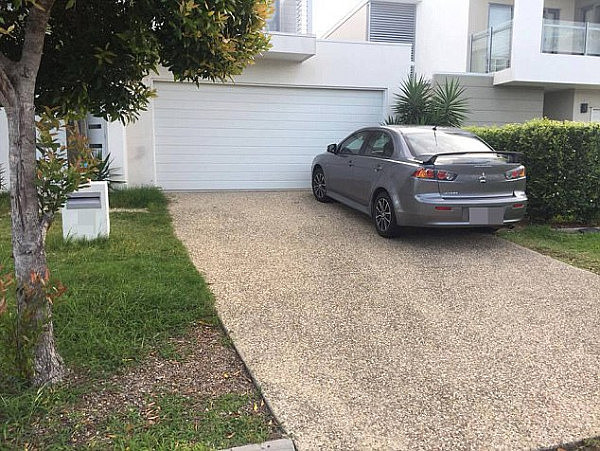 A man returned home to find a ticket on his car – which was parked in his own driveway