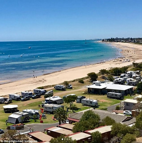 Central and northwest New South Wales are bearing the brunt of the warm weather, with towns such as Bourke expecting to sweat through five or six days over 40 (pictured is Adelaide)