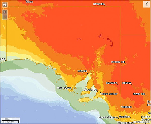  'South Australia (pictured) is going to cool down after Wednesday, while New South Wales and Victoria are likely to cool down temporarily next week,' said Weatherzone