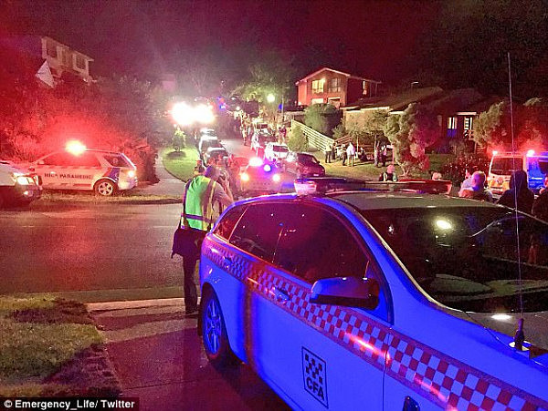 Two women are dead and 17 people have been injured after a balcony collapsed during a Christmas party in Melbourne (pictured) Saturday night
