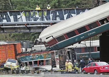 美国一列车脱轨致6人死亡 印度网友奇葩评论：肯定是中国制造！