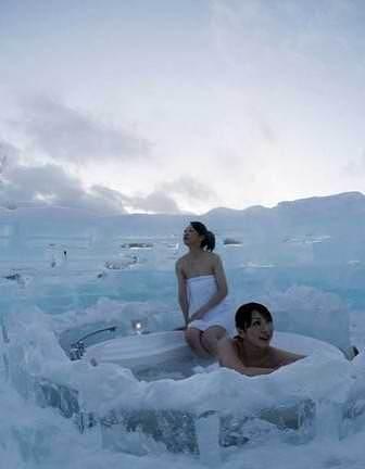 揭秘日本特色温泉裸浴 冰天雪地中男女混浴(图文)