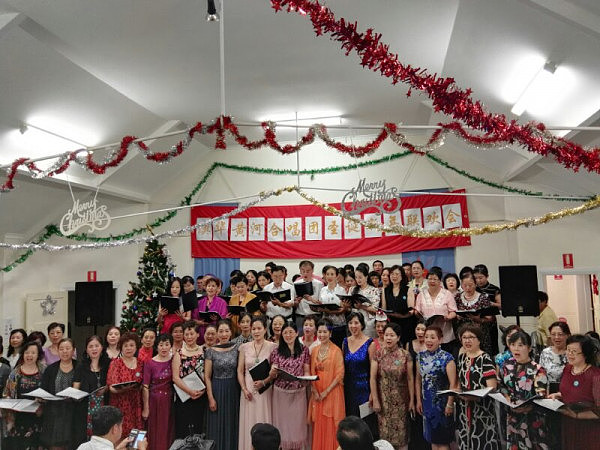 澳华黄河合唱团举行圣诞新年联欢会 - 1