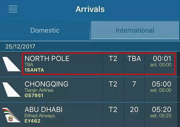 天啊！昨晚，圣诞老人从墨尔本机场入境！官方确认航班号为1SANTA，还在境内呆了5个小时！ - 1